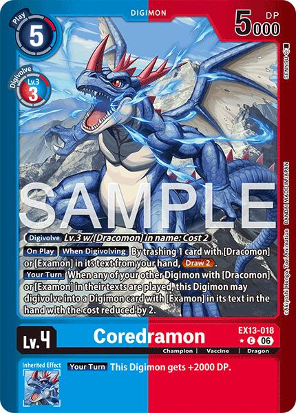 Coredramon [EX13-018] - EX13-018 (Limited Foil) [Chivalrous XIII] | Clutch Gaming
