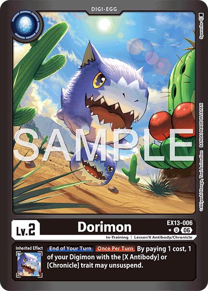 Dorimon [EX13-006] (Limited Foil) [Chivalrous XIII] | Clutch Gaming