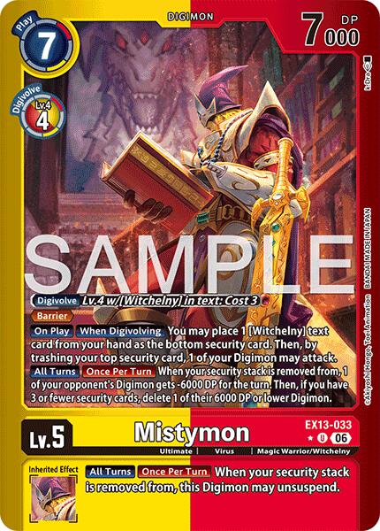 Mistymon [EX13-033] (Limited Foil) [Chivalrous XIII] | Clutch Gaming