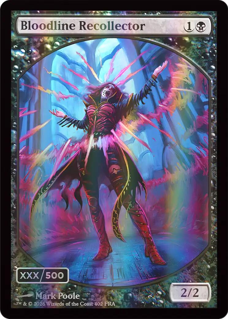 Bloodline Recollector (Retro Frame) (Serial Numbered) (Double Rainbow Foil) [Reality Fracture] | Clutch Gaming