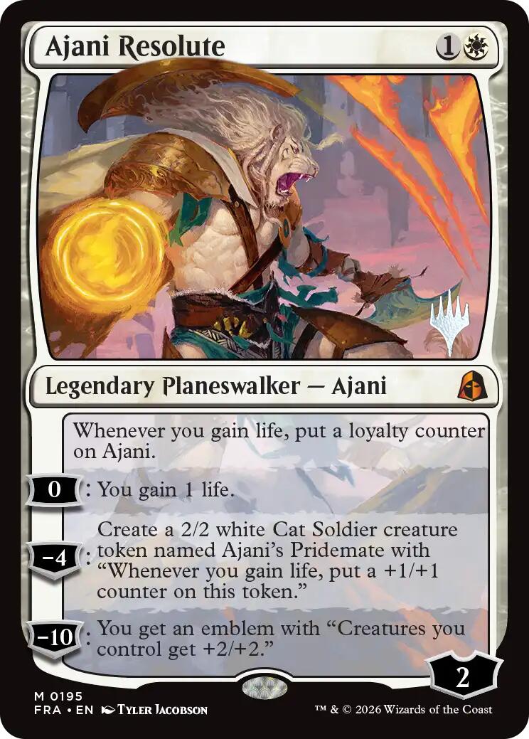 Ajani Resolute [Reality Fracture Promos] | Clutch Gaming