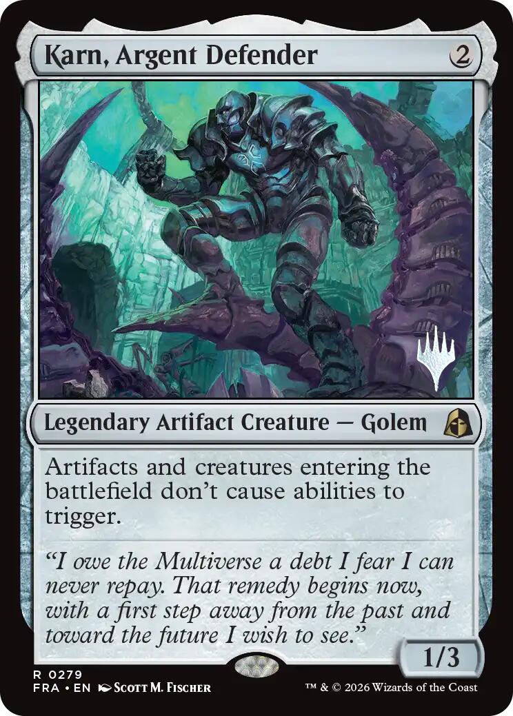 Karn, Argent Defender [Reality Fracture Promos] | Clutch Gaming
