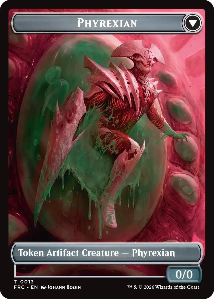 Phyrexian // Incubator Double-Sided Token [Reality Fracture Commander Tokens] | Clutch Gaming