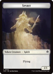 Spirit // Jace Double-Sided Token [Reality Fracture Commander Tokens] | Clutch Gaming