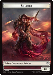 Soldier // Map Double-Sided Token [Reality Fracture Commander Tokens] | Clutch Gaming