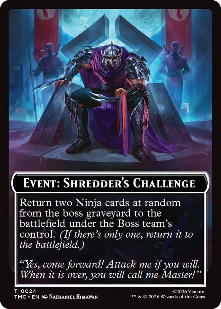 Event: Shredder's Challenge [Teenage Mutant Ninja Turtles Commander Tokens] | Clutch Gaming