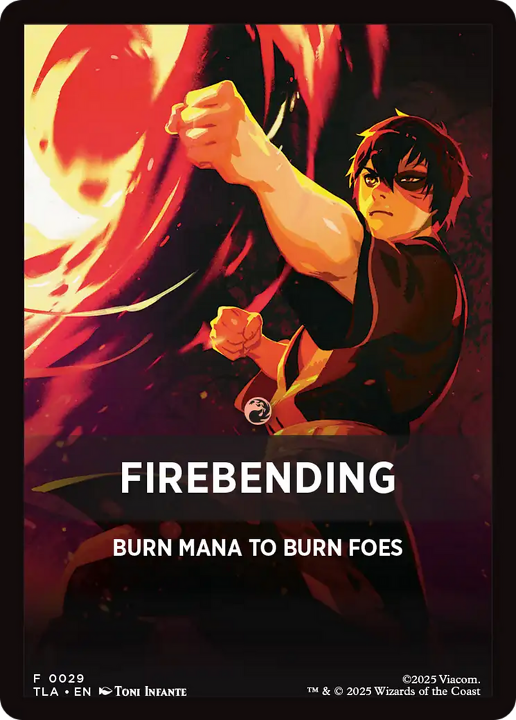 Firebending Theme Card (0029) [Avatar: The Last Airbender Tokens] | Clutch Gaming