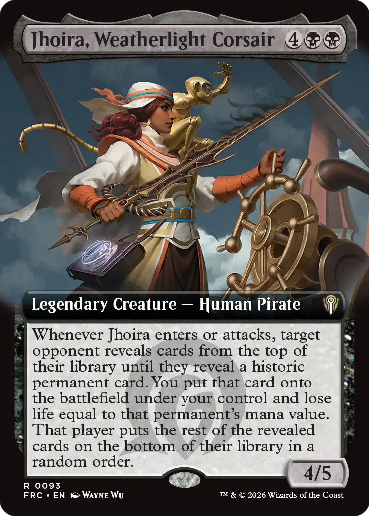 Jhoira, Weatherlight Corsair (Extended Art) [Reality Fracture Commander] | Clutch Gaming