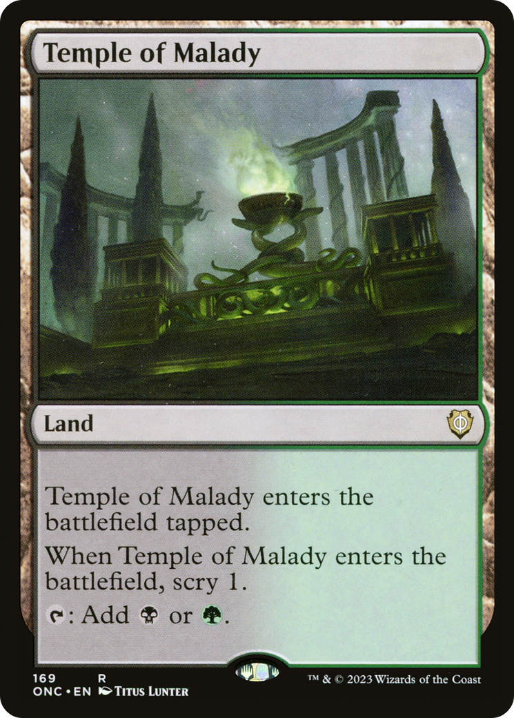 Temple of Malady [Phyrexia: All Will Be One Commander] | Clutch Gaming