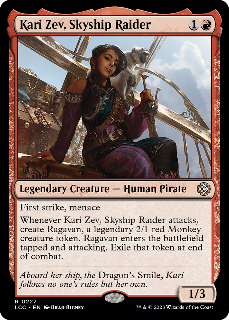 Kari Zev, Skyship Raider [The Lost Caverns of Ixalan Commander] | Clutch Gaming