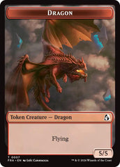 Dragon // Treasure Double-Sided Token [Reality Fracture Tokens] | Clutch Gaming
