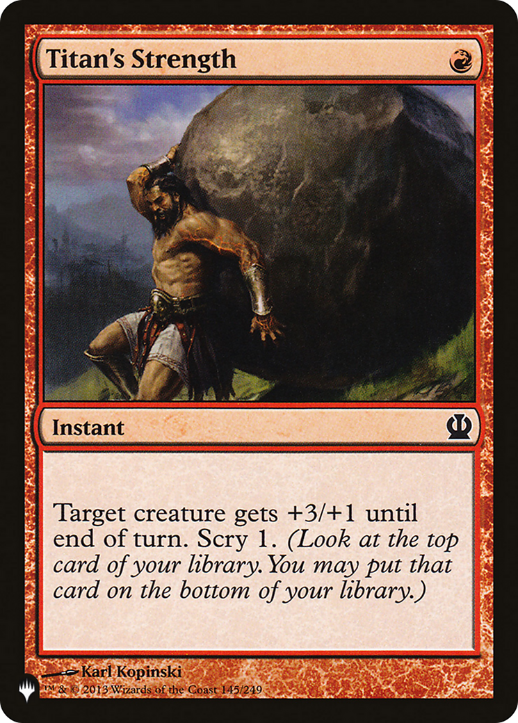 Titan's Strength [The List Reprints] | Clutch Gaming