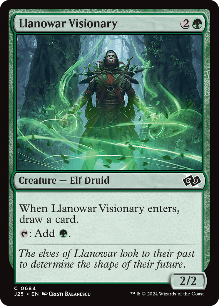 Llanowar Visionary [Foundations Jumpstart] | Clutch Gaming