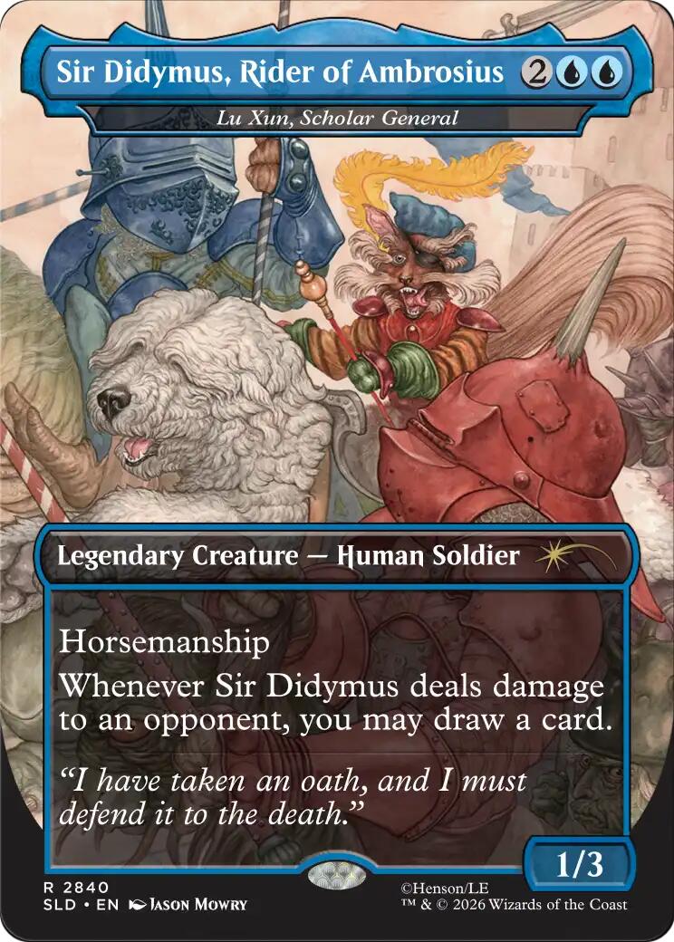 Sir Didymus, Rider of Ambrosius - Lu Xun, Scholar General [Secret Lair Drop Series] | Clutch Gaming
