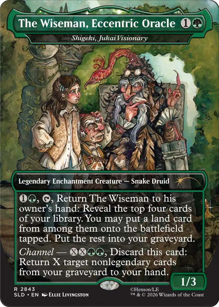 The Wiseman, Eccentric Oracle - Shigeki, Jukai Visionary [Secret Lair Drop Series] | Clutch Gaming
