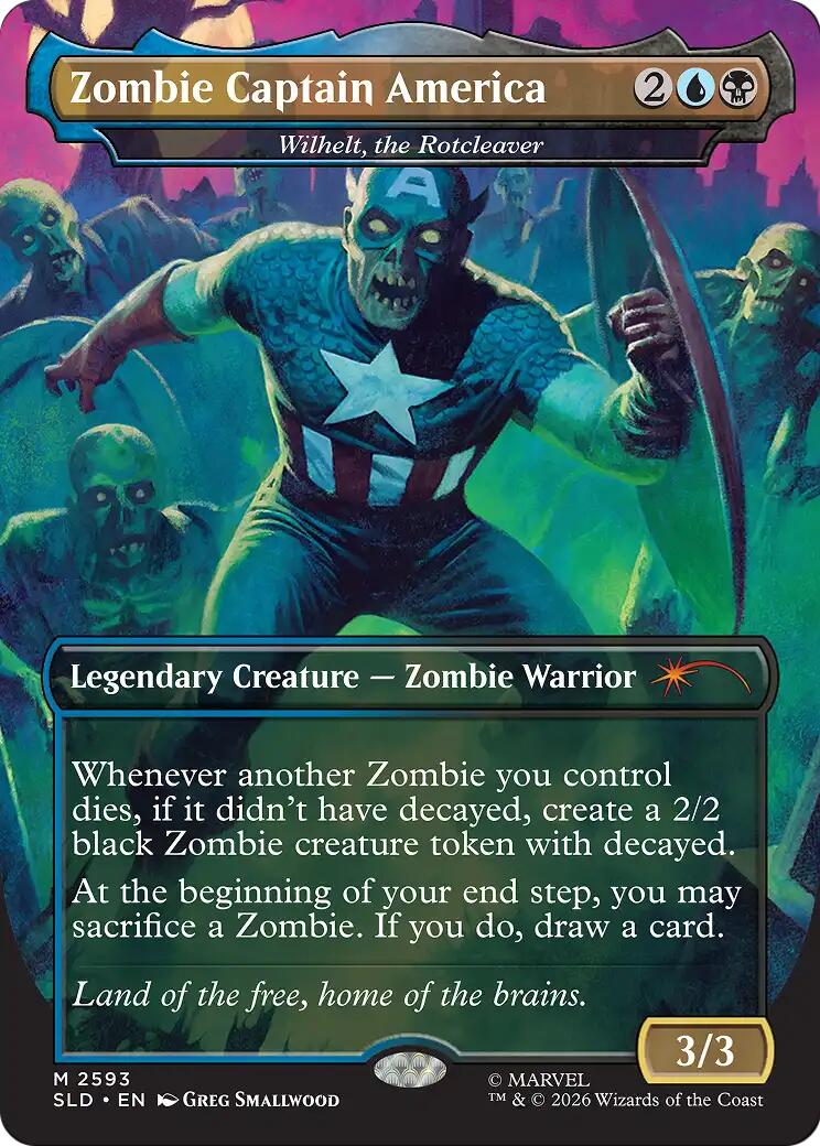 Zombie Captain America - Wilhelt, the Rotcleaver [Secret Lair Drop Series] | Clutch Gaming