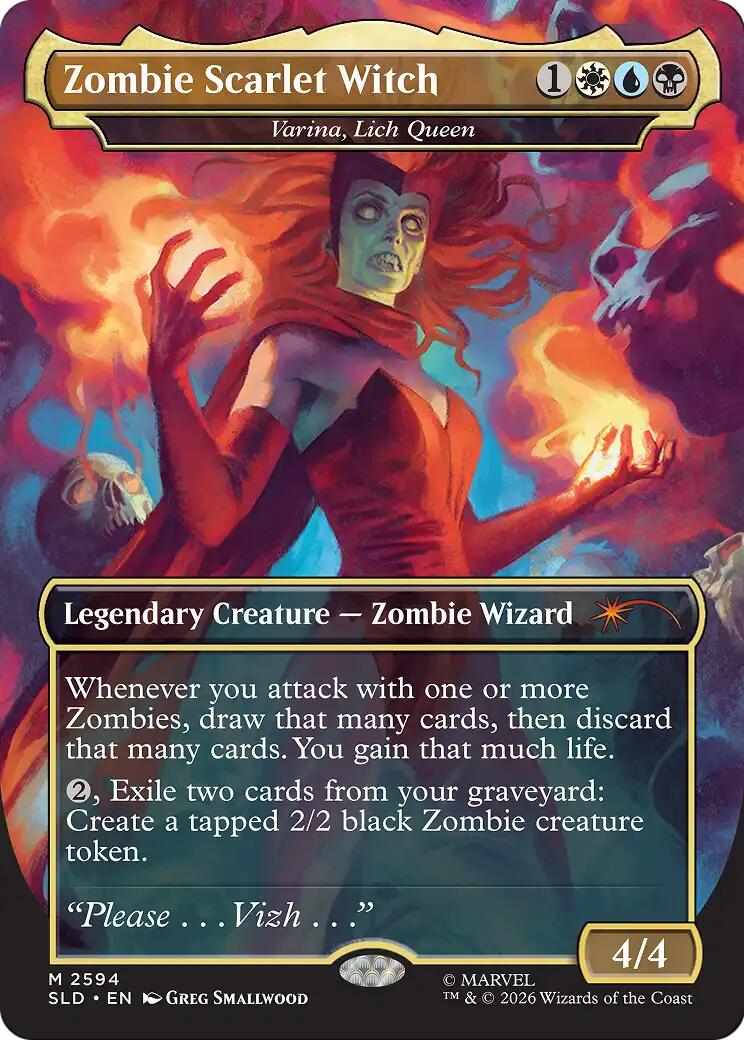 Zombie Scarlet Witch - Varina, Lich Queen [Secret Lair Drop Series] | Clutch Gaming