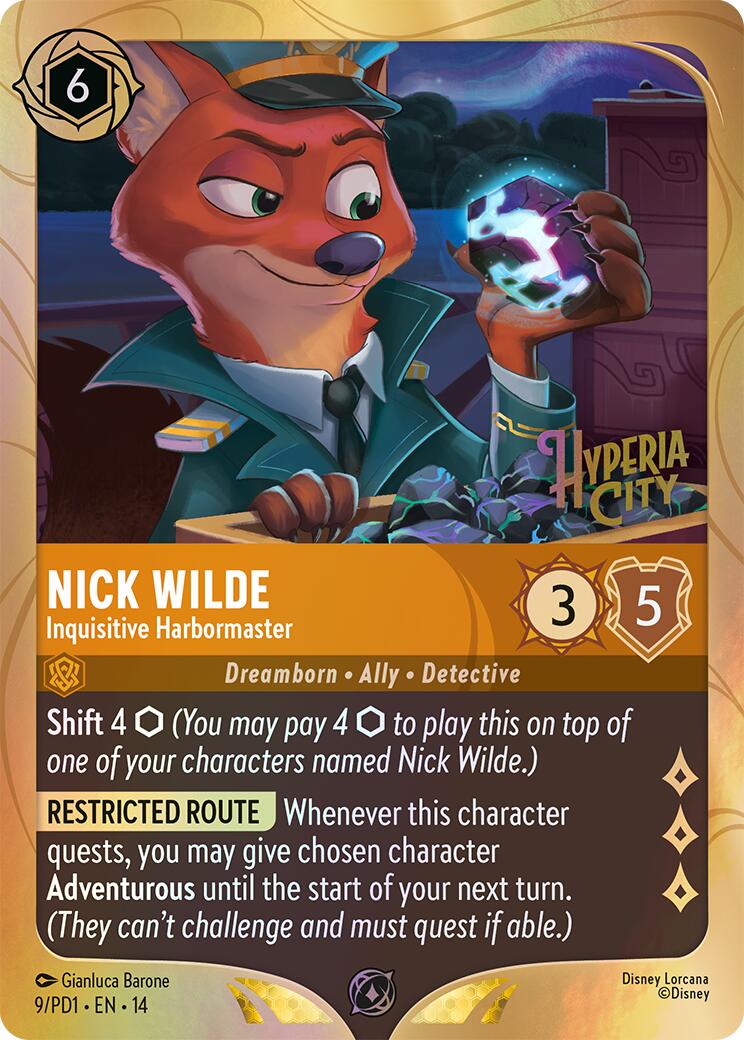 Nick Wilde - Inquisitive Harbormaster (9) [Promo Cards] | Clutch Gaming