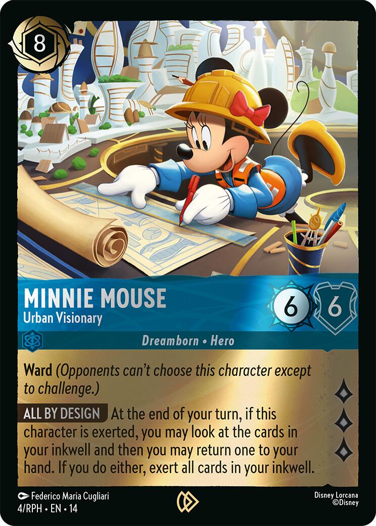 Minnie Mouse - Urban Visionary (4) [Promo Cards] | Clutch Gaming