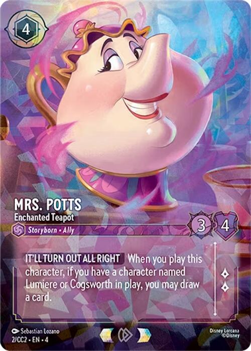 Mrs. Potts - Enchanted Teapot (2) [Promo Cards] | Clutch Gaming