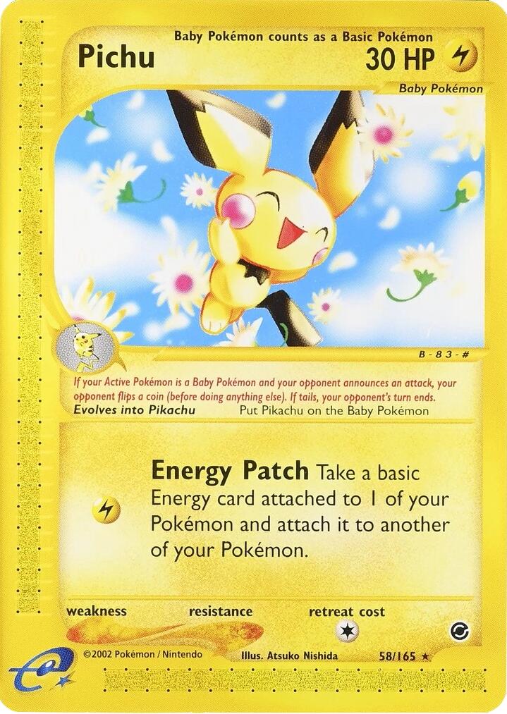Pichu (58/165) (2002 E3 Promo) [Miscellaneous Cards] | Clutch Gaming