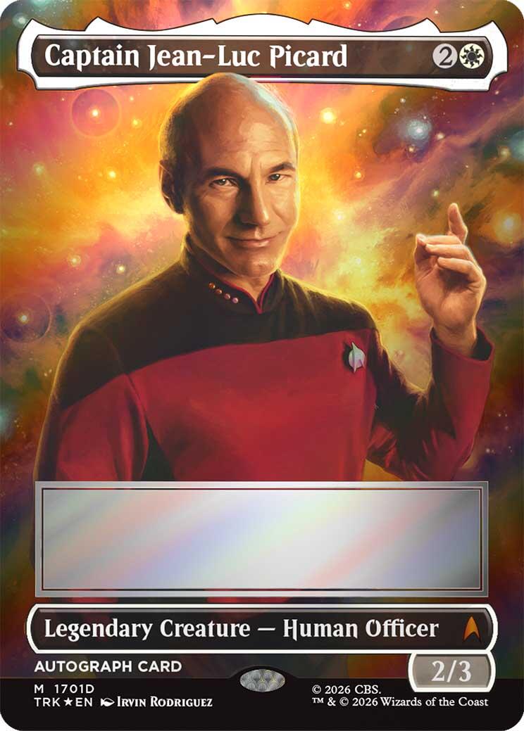 Captain Jean-Luc Picard (Borderless) (Signed) [Star Trek] | Clutch Gaming