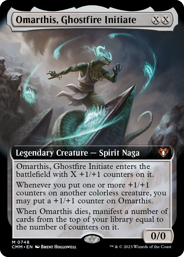 Omarthis, Ghostfire Initiate (Extended Art) [Commander Masters] | Clutch Gaming