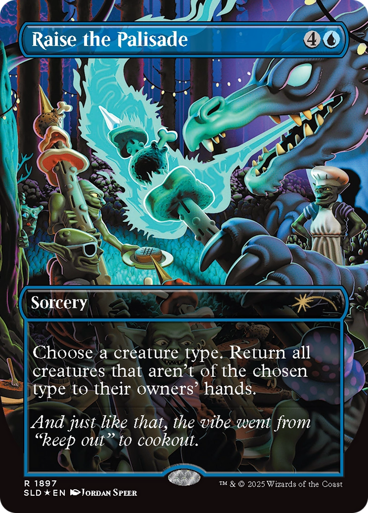 Raise the Palisade (Double Rainbow Foil) [Secret Lair Drop Series] | Clutch Gaming