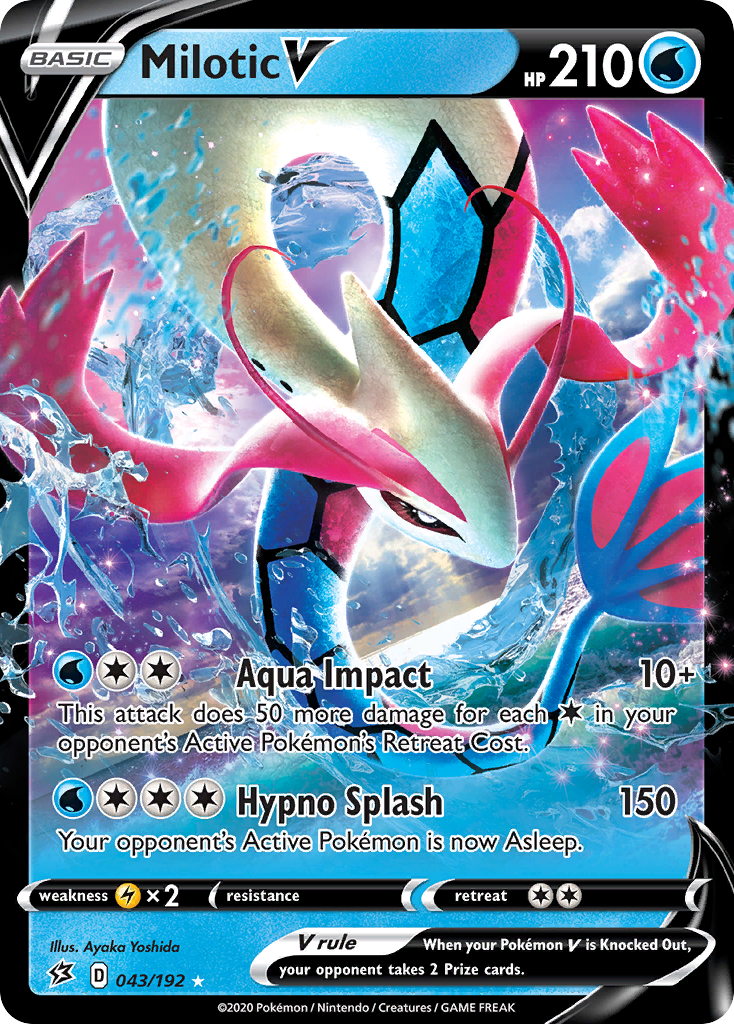 Milotic V (043/192) [Sword & Shield: Rebel Clash] | Clutch Gaming