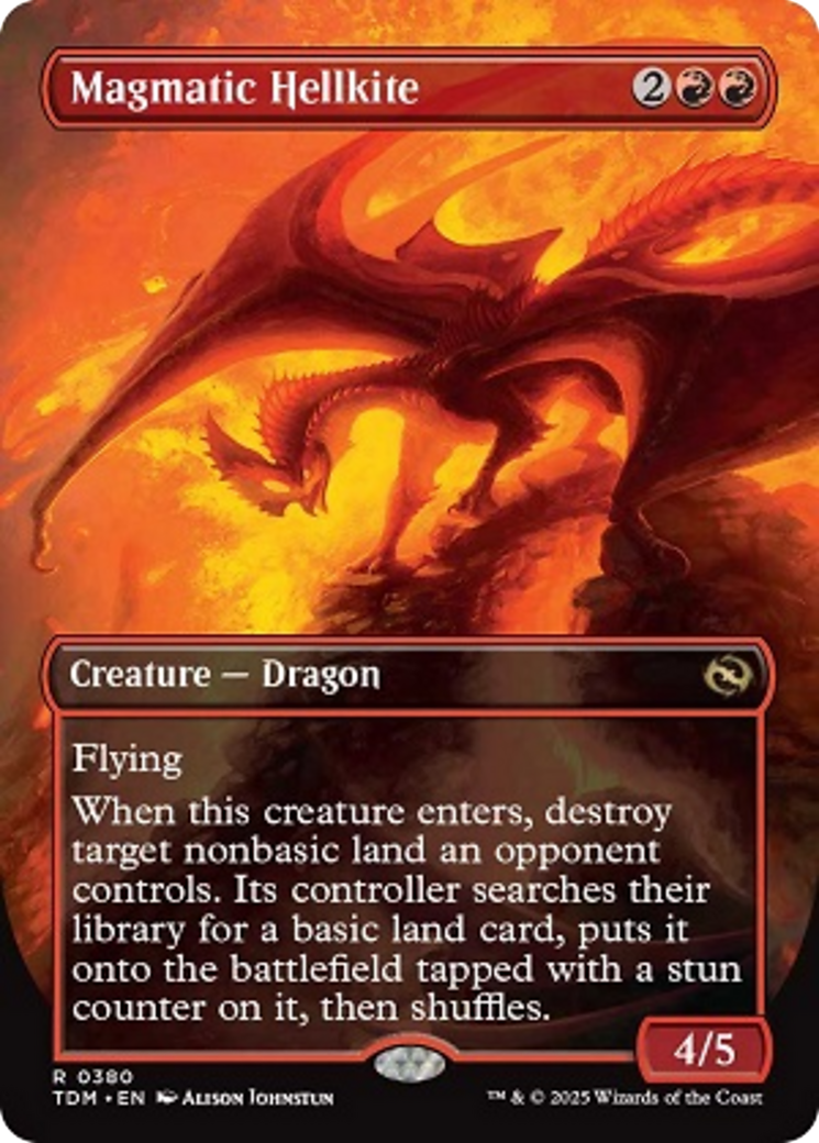 Magmatic Hellkite (Borderless) [Tarkir: Dragonstorm] | Clutch Gaming