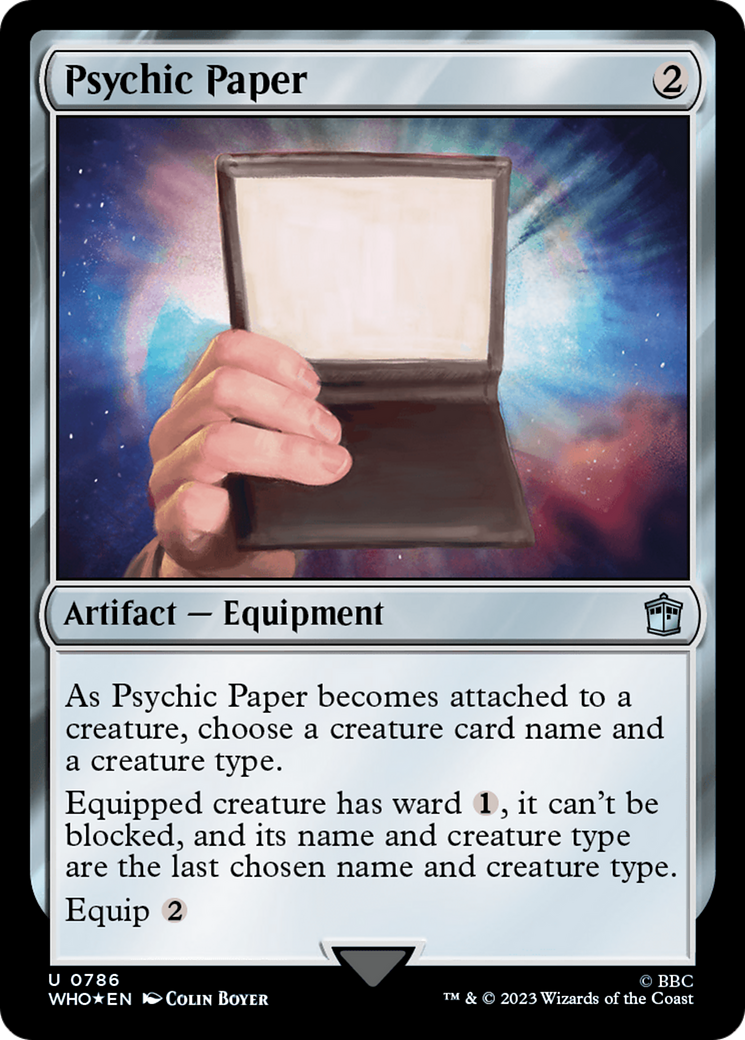 Psychic Paper (Surge Foil) [Doctor Who] | Clutch Gaming