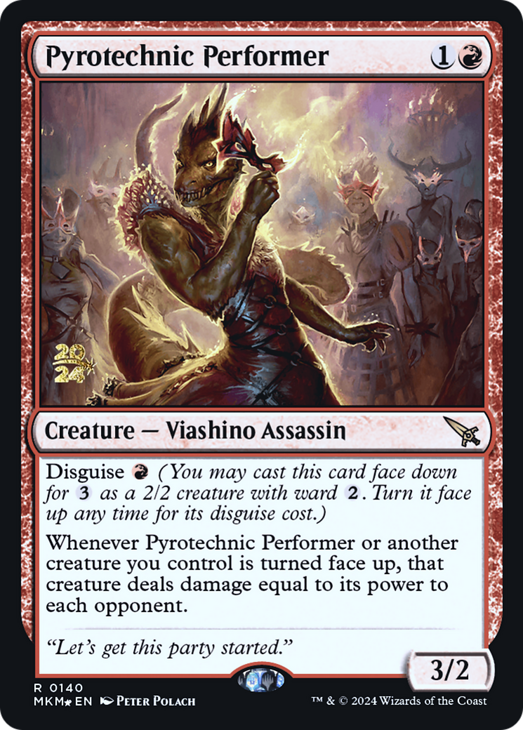 Pyrotechnic Performer [Murders at Karlov Manor Prerelease Promos] | Clutch Gaming