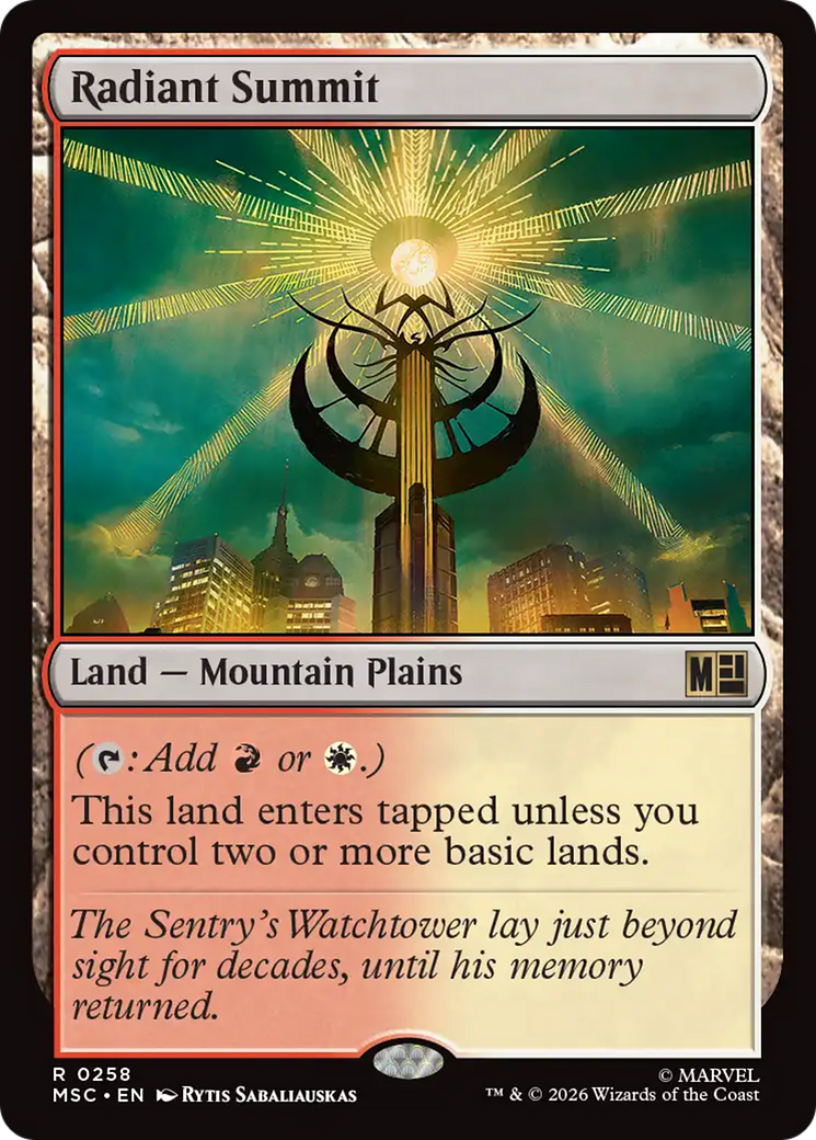 Radiant Summit [Marvel Super Heroes Commander] | Clutch Gaming