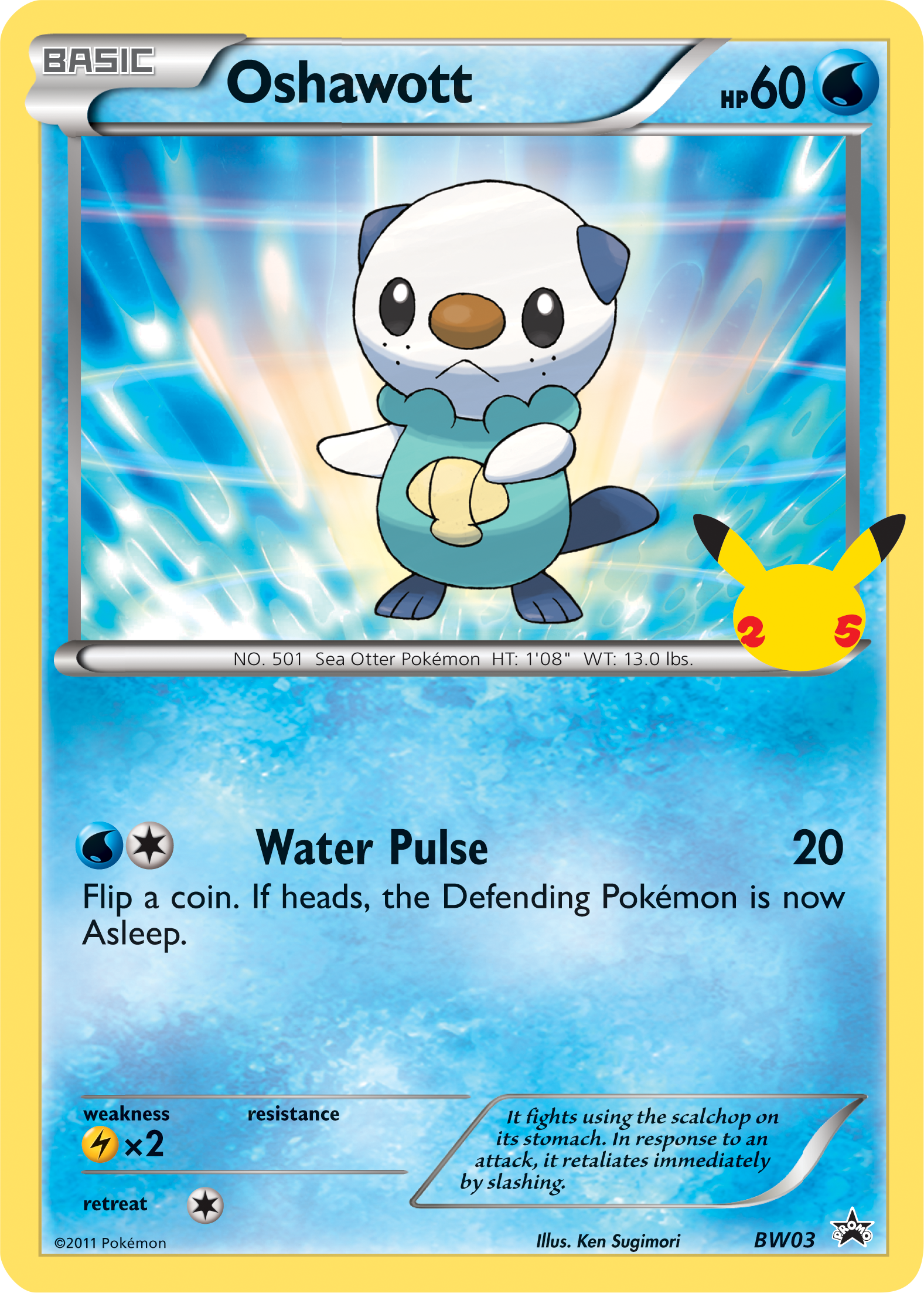 Oshawott (BW03) (Jumbo Card) [First Partner Pack] | Clutch Gaming