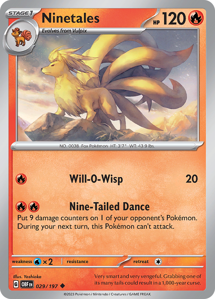 Ninetales (029/197) [Scarlet & Violet: Obsidian Flames] | Clutch Gaming