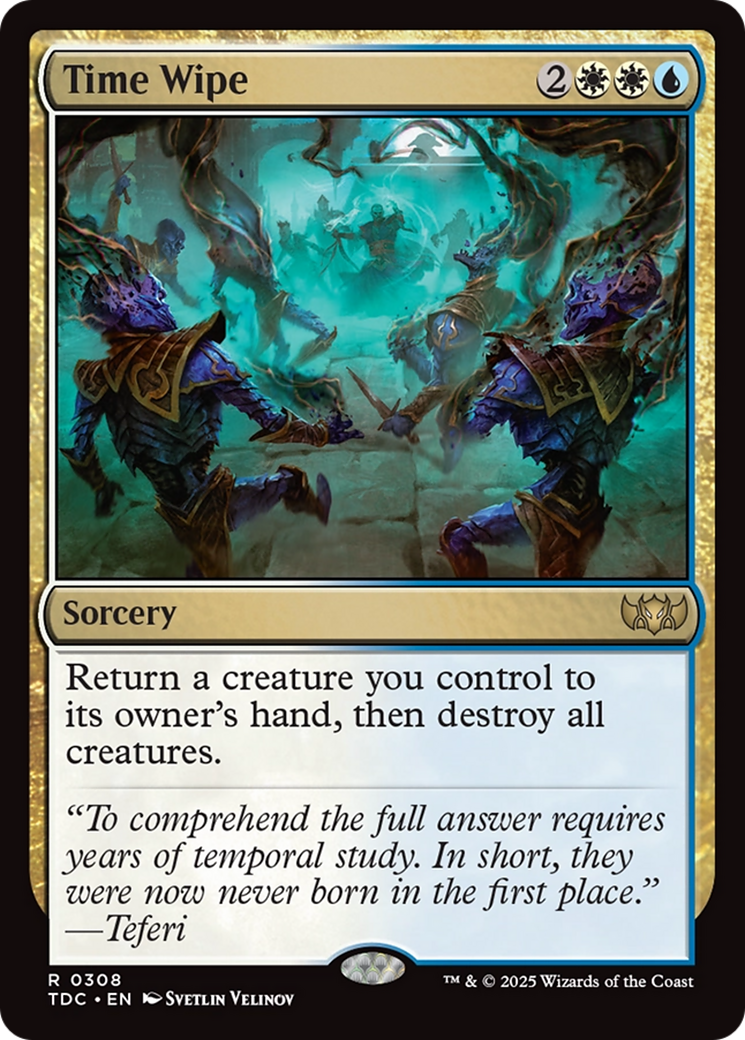 Time Wipe [Tarkir: Dragonstorm Commander] | Clutch Gaming
