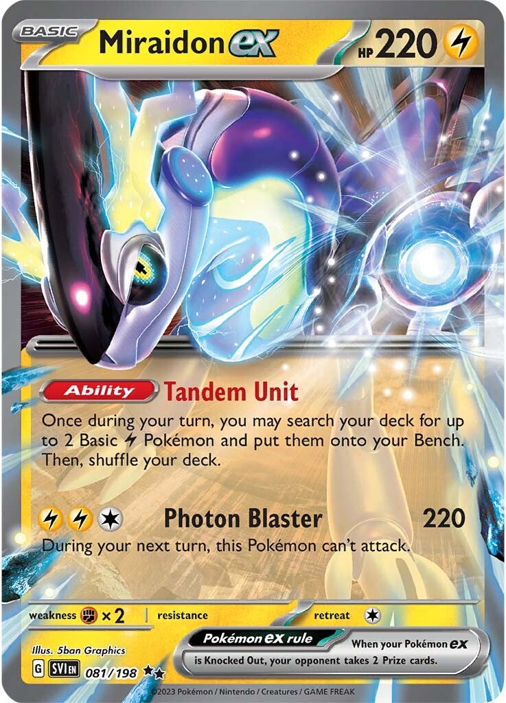 Miraidon ex (081/198) (Jumbo Card) [Scarlet & Violet: Base Set] | Clutch Gaming