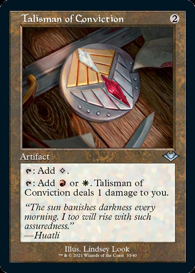 Talisman of Conviction (Retro Foil Etched) [Modern Horizons] | Clutch Gaming