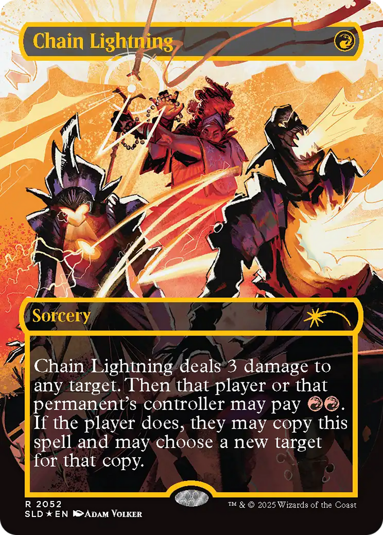 Chain Lightning (2047) (Raised Foil) [Secret Lair Drop Series] | Clutch Gaming