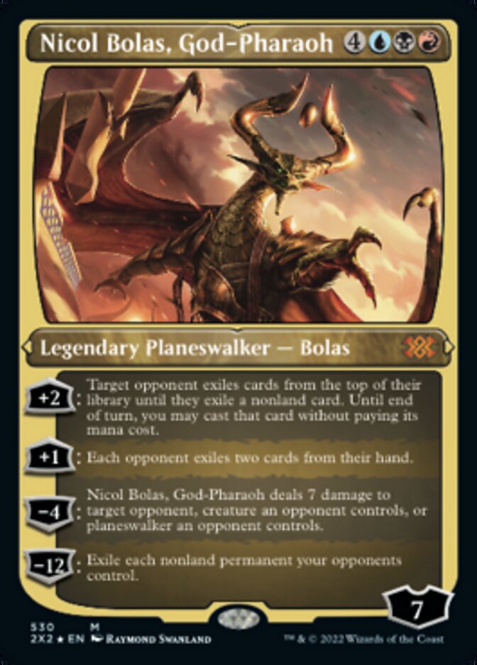 Nicol Bolas, God-Pharaoh (Foil Etched) [Double Masters 2022] | Clutch Gaming