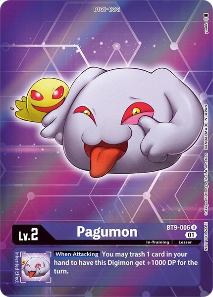 Pagumon [BT9-006] (Alternative Art - Box Topper) [X Record] | Clutch Gaming