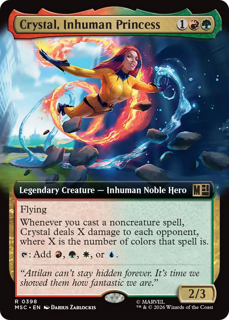 Crystal, Inhuman Princess (Extended Art) [Marvel Super Heroes Commander] | Clutch Gaming