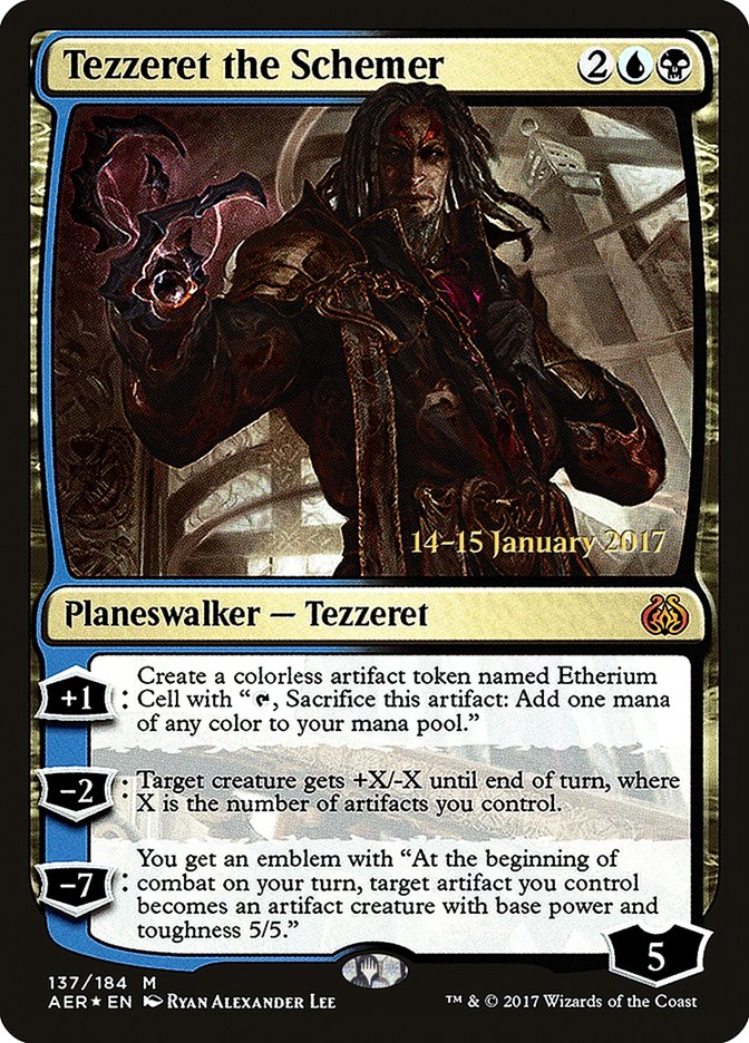 Tezzeret the Schemer [Aether Revolt Prerelease Promos] | Clutch Gaming