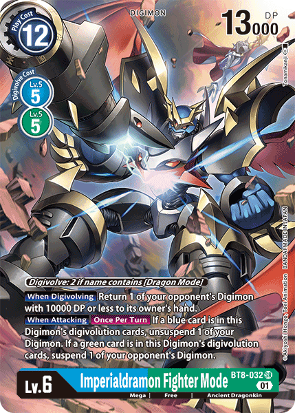 Imperialdramon Fighter Mode [BT8-032] (Alternate Art) [New Awakening] | Clutch Gaming