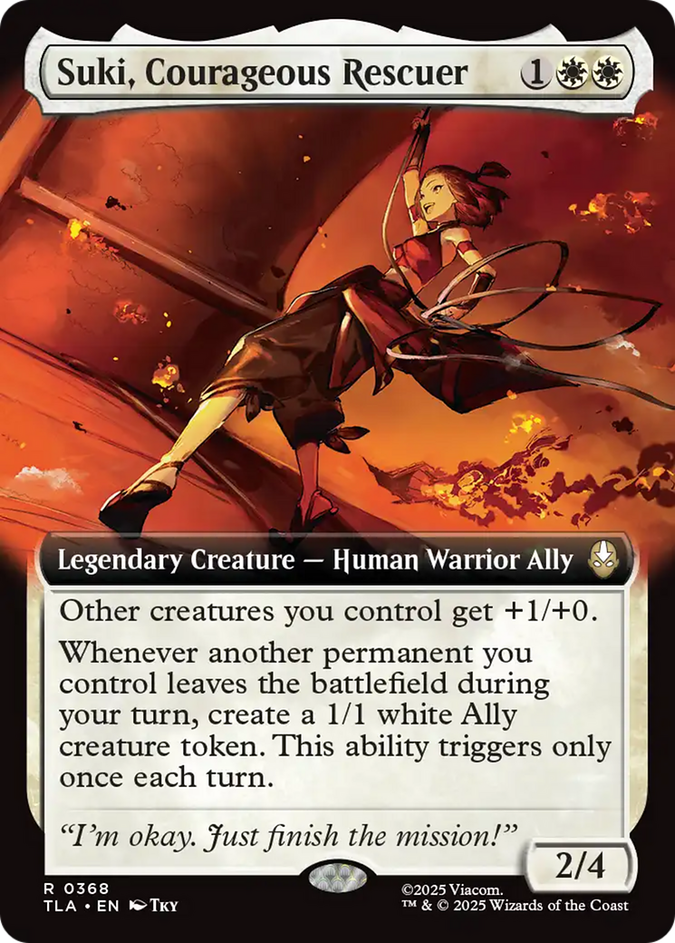 Suki, Courageous Rescuer (Extended Art) [Avatar: The Last Airbender] | Clutch Gaming