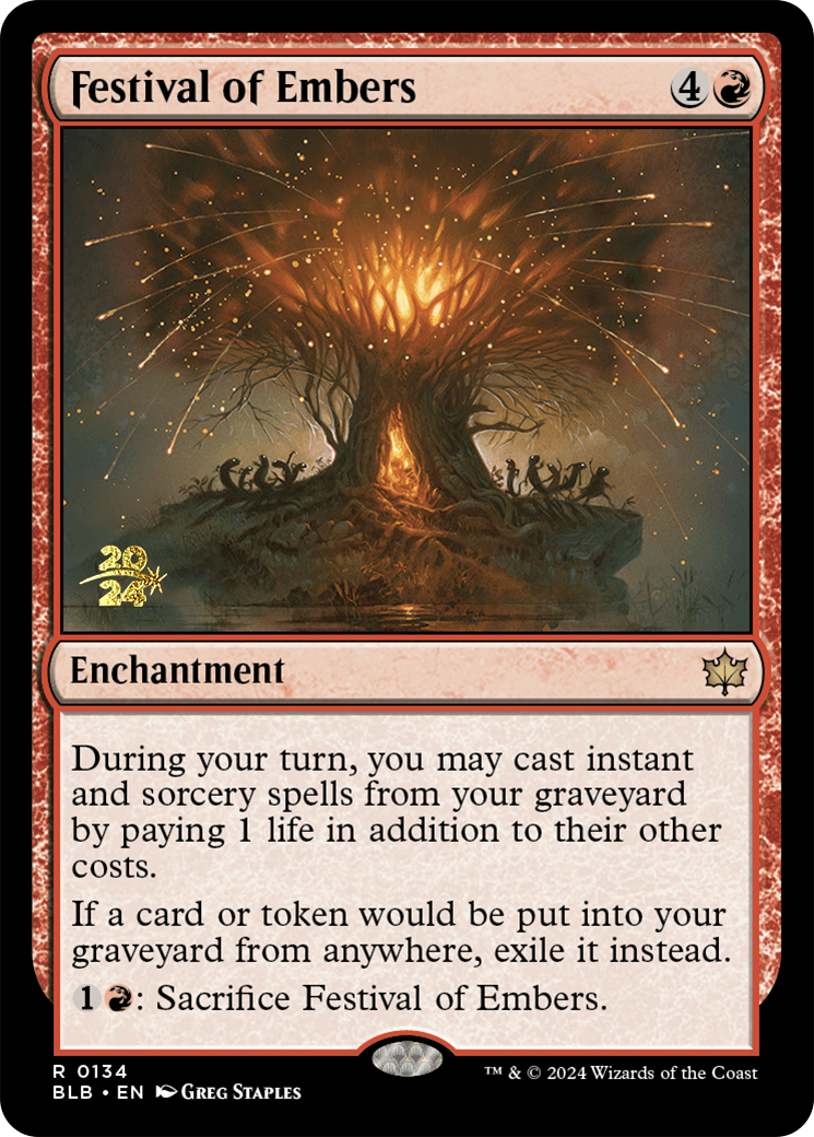 Festival of Embers [Bloomburrow Prerelease Promos] | Clutch Gaming