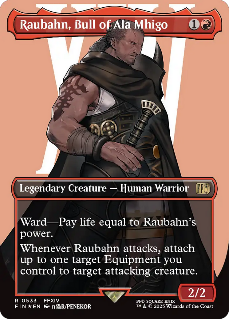 Raubahn, Bull of Ala Mhigo (Borderless) (Surge Foil) [FINAL FANTASY] | Clutch Gaming