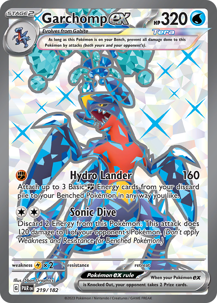 Garchomp ex (219/182) [Scarlet & Violet: Paradox Rift] | Clutch Gaming