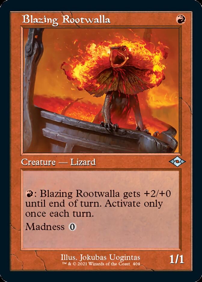 Blazing Rootwalla (Retro Foil Etched) [Modern Horizons 2] | Clutch Gaming