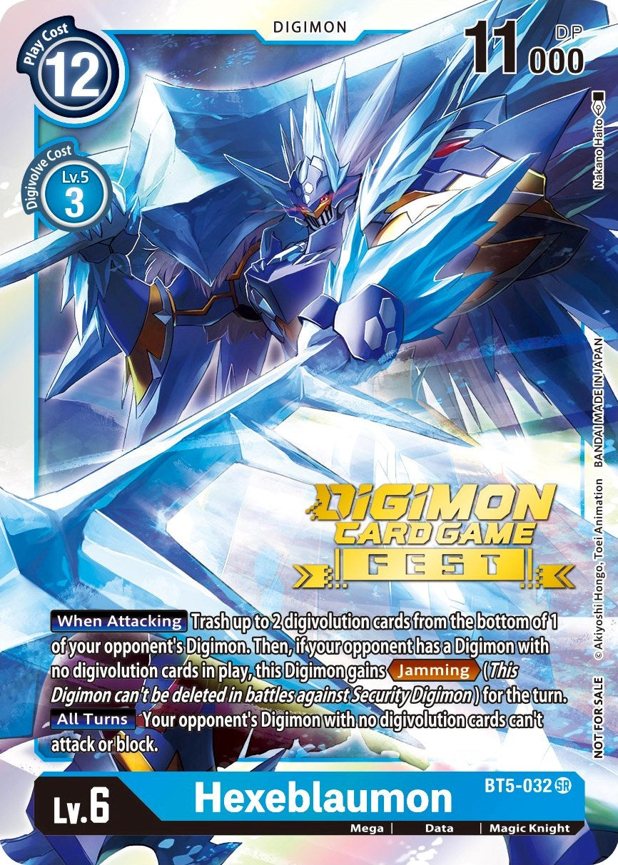 Hexeblaumon [BT5-032] (Digimon Card Game Fest 2022) [Battle of Omni Promos] | Clutch Gaming